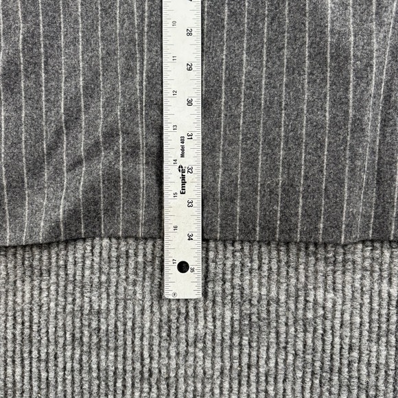 Vintage Tallia Suit 52L 44x28.5 Gray Wool Chalk Line Pleated Vitali Barberis VBC - Picture 6 of 16